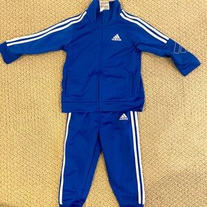 ADIDAS blue track suit size 18m